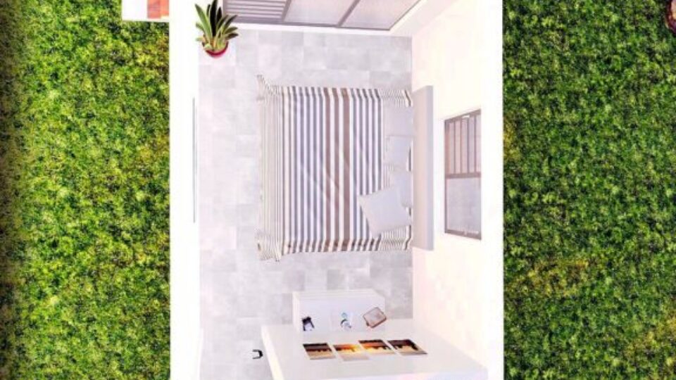 Kit Bungalow Béton – sur pilotis