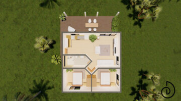 Projet T3-plan vue intérieure 1 logo